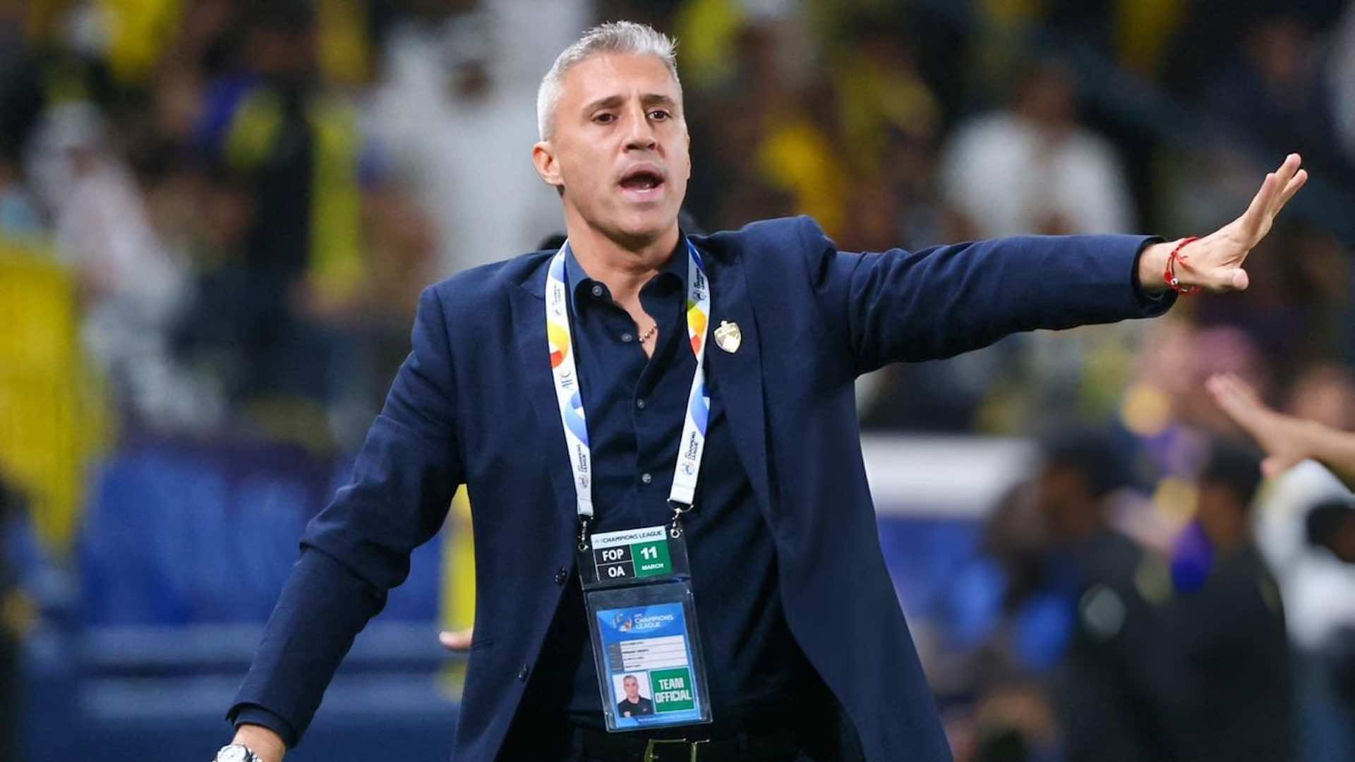 Al Ain Club announces departure of coach Hernan Crespo, citing results